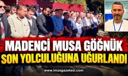 MADENCİ MUSA GÖĞNÜK SON YOLCULUĞUNA UĞURLANDI