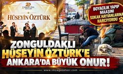 Zonguldaklı Hüseyin Öztürk'e Ankara'da Büyük Onur: Boyacılık Yapıp Maaşını Sokak Hayvanlarına Harcıyordu
