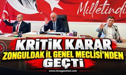 Kritik Karar Zonguldak İl Genel Meclisi'nden Geçti