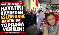 Okul Saldırısında Hayatını Kaybeden Eslem Sare Bartın'da Toprağa Verildi