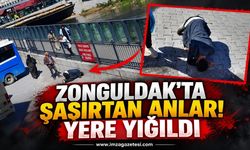 Zonguldak'ta Şaşırtan Anlar: Yere Yığıldı