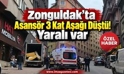 Zonguldak’ta Asansör 3 Kat Aşağı Düştü. Yaralı var...