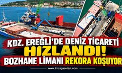 Kdz. Ereğli’de Deniz Ticareti Hızlandı! Bozhane Limanı Rekora Koşuyor