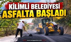 Kilimli Belediyesi asfalta başladı