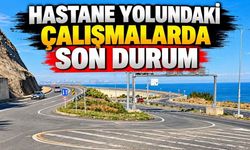 Kozlu’da Hastane Yolundaki Çalışmalar Sürüyor