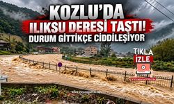 Kozlu'da Ilıksu Deresi Taştı! Yoğun Yağış Bölgede Hayatı Olumsuz Etkiledi