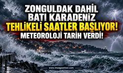 Zonguldak dahil Batı Karadeniz Tehlikeli Saatler Başlıyor! Meteoroloji Tarih Verdi!