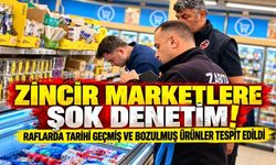 Zincir Marketlere Şok Denetim! Tarihi Geçmiş Ürünler Toplatıldı