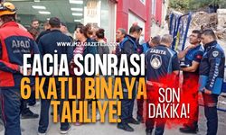 Çökme Faciası Sonrasinda 6 Katlı Binaya Tahliye