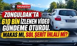 Zonguldak’ta 610 Bin İzlenen Video Gündeme Oturdu. Makas mı, Sol Şerit İhlali mi?
