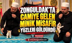 Zonguldak’ta Camiye Gelen Minik Misafir Yüzleri Güldürdü