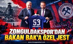 Zonguldakspor’dan Bakan Bak’a Özel Jest