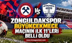 Zonguldakspor Büyükçekmece maçının ilk 11’leri belli oldu