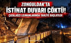 Zonguldak’ta İstinat Duvarı Çöktü! Çatalağzı Lojmanlarında Tahliye Başlatıldı