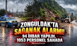 Zonguldak’ta Sağanak Alarmı! 94 İhbar Yapıldı, 1053 Personel Sahada