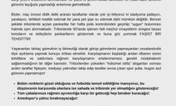 Zonguldakspor taraftarlarından tepki; ''IRKÇILIK VE ŞİDDETE HAYIR''