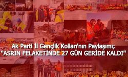Ak Parti Zonguldak İl Gençlik Kollarından Deprem Paylaşımı