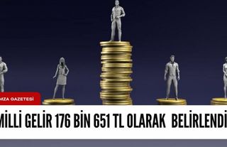 GSYH 176 bin 651 TL olarak belirlendi...