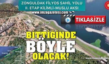 Kilimli -Filyos- Saltukova yolu... Bitince böyle olacak!