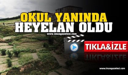 Okul Yanında Heyelan Oldu!