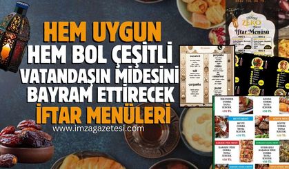 Hem Uygun Hem Bol Çeşitli Zonguldak'ta İftar Menüleri...