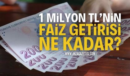 1 Milyon TL'nin 92 Günlük Faiz Getirisi: Mevduat faizi