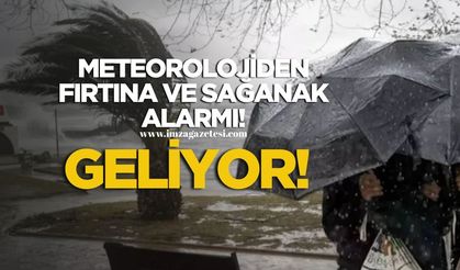 Meteorolojiden Fırtına ve Sağanak Alarmı! Geliyor!
