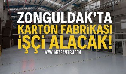 Zonguldak'ta Karton Fabrikası İşçi Alacak!