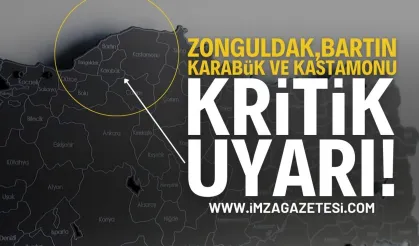 Düzce, Zonguldak Bartın, Kastamonu  için Çok Kuvetli ve Şiddetli Uyarı...