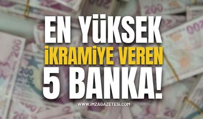 En Yüksek İkramiye Veren 5 Banka!