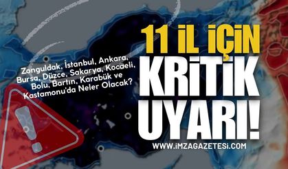 Zonguldak, İstanbul, Ankara, Bursa, Düzce, Sakarya, Kocaeli, Bolu, Bartın, Karabük ve Kastamonu'da hava durumu