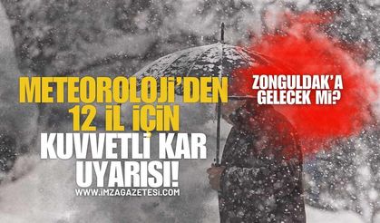 Meteoroloji’den 12 İl İçin Kuvvetli Kar Uyarısı! Zonguldak'a da Gelecek Mi?