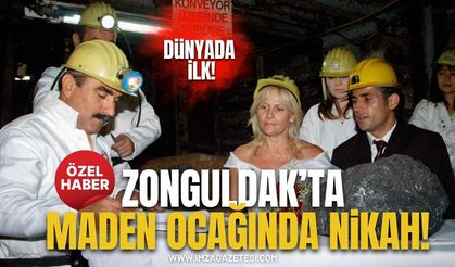 Dünyada İlke İmza Atmıştı! Zonguldak’ta Maden Ocağında Nikah!