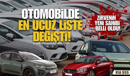 Otomobilde "En Ucuz" Listesi Değişti! Zirvenin Yeni Sahibi Belli Oldu!