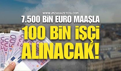 Türkiye'den 7.500 Euro Maaşla 100 Bin İşçi Alınacak!