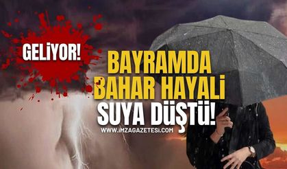Bayramda Bahar Hayali Suya Düştü! Hem Yağmur Hem Kar Geliyor!