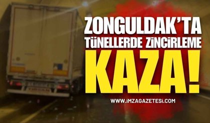 Zonguldak’ta Tünel İçinde Zincirleme Kaza!
