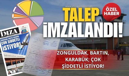 Zonguldak Havalimanı'ndan İstenen Talep İmzalandı! Zonguldak, Bartın, Karabük; Çok Şiddetli İstiyor!