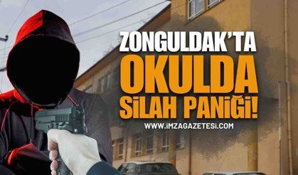 Zonguldak Mehmet Çelikel Lisesi’nde Tabanca Paniği!