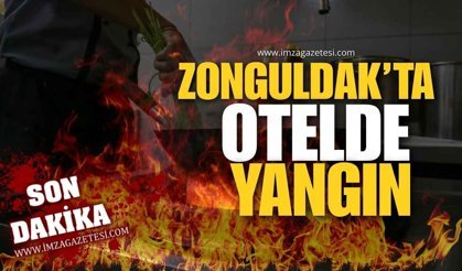 Zonguldak'ta Otelde Yangın! Ekipler Zamanla Yarıştı!