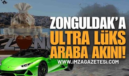 Zonguldak'a Ultra Lüks Arabalar Akın Etti