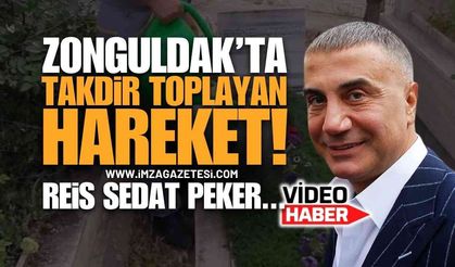 Zonguldak'ta Sedat Peker Hayrına Dikkat Çeken Hareket: Mezarlığı Tek Başına Temizledi!