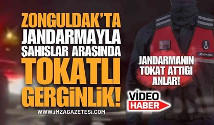 Çaycuma'da Gerginlik: Jandarma ve Şahıslar Arasındaki "Tokat" Anı Kamerada!