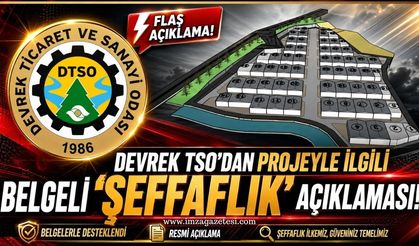 Devrek TSO'dan Projeyle ilgili belgeli "Şeffaflık" açıklaması!