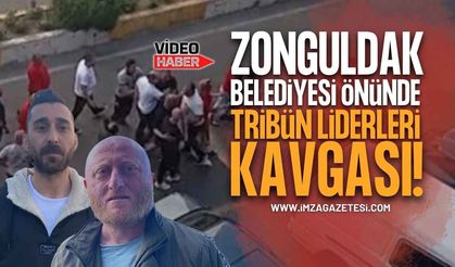Zonguldak Belediyesi Önünde Kavga: Tribün Liderleri ve Belediye Personeli Birbirine Girdi!