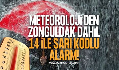 Meteoroloji'den Zonguldak Dahil 14 İle Sarı Kodlu Alarm