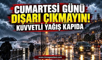 Cumartesi Günü Dışarı Çıkmayın! Kuvvetli Yağış Kapıda