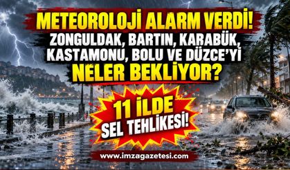 Meteoroloji'den 11 İle Sel Uyarısı! Zonguldak, Bartın, Karabük, Kastamonu, Bolu ve Düzce'yi Neler Bekliyor?