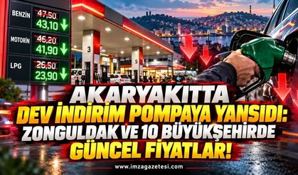 Akaryakıtta Dev İndirim Pompaya Yansıdı: Zonguldak ve 10 Büyükşehirde Güncel Fiyatlar!