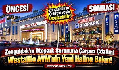 Zonguldak’ın Otopark Sorununa Çarpıcı Çözüm. Westalife AVM'nin Yeni Haline Bakın.